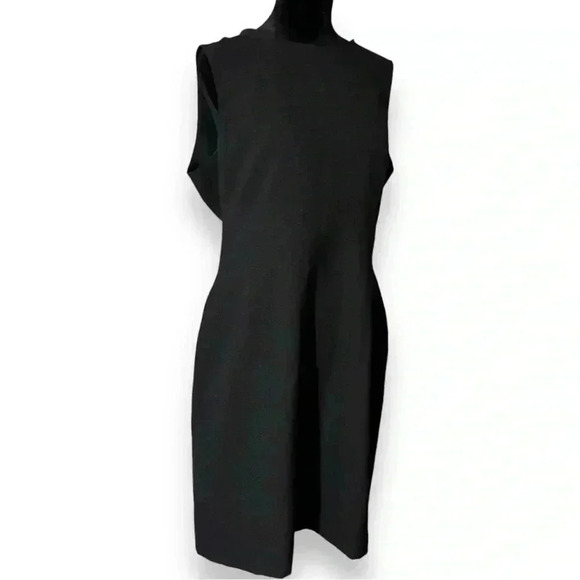 Tommy Hilfiger Size 12 Classic Little Black Dress Sleeveless Fitted Knee Length - Picture 13 of 15